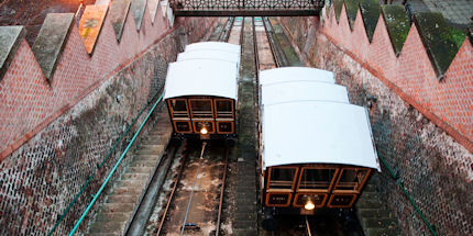 The Castle Hill funicular railway